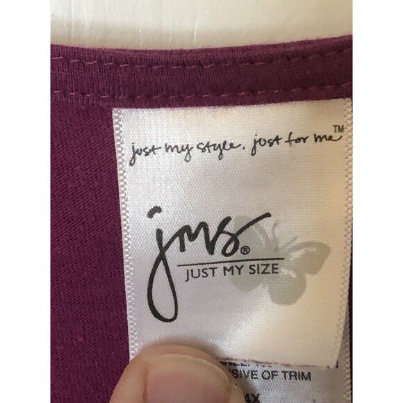 Just My Size Hot Pink Ladies Shirt 4X Used - Picture 3 of 6